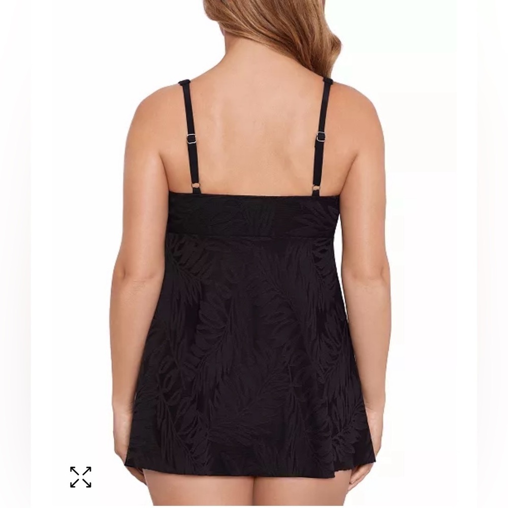 Swim Solutions Women's Tummy-Control Swim Dress Modest Vacation Travel Sz 12 NEW - Picture 2 of 12